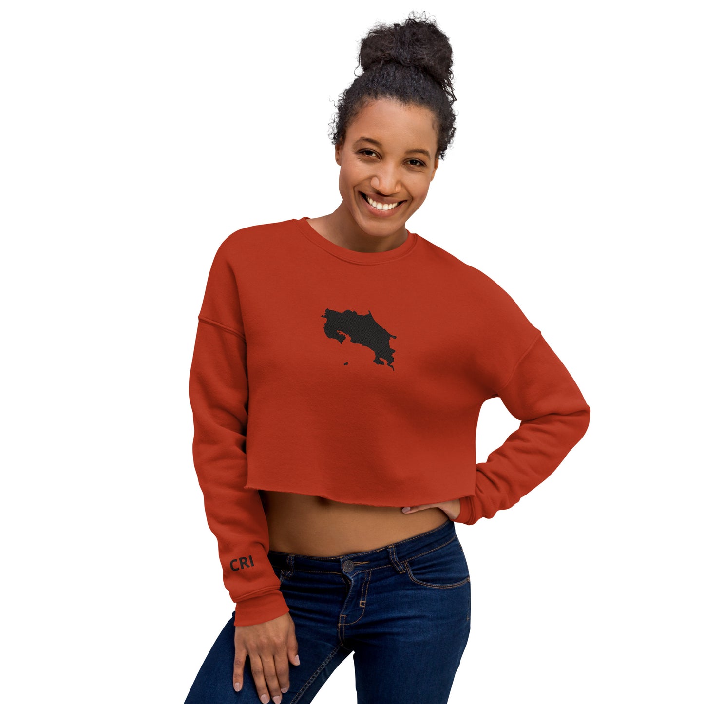 Costa Rica Crop Sweatshirt (Embroidered)