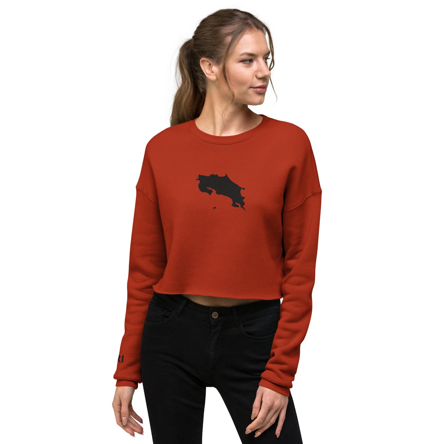 Costa Rica Crop Sweatshirt (Embroidered)