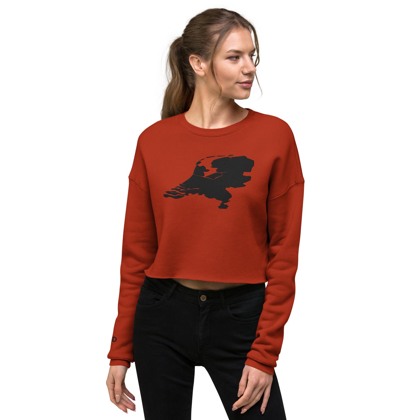 Netherlands Crop Sweatshirt (Embroidered)