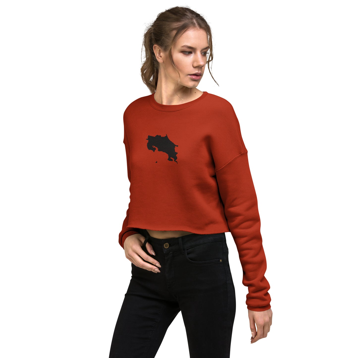 Costa Rica Crop Sweatshirt (Embroidered)