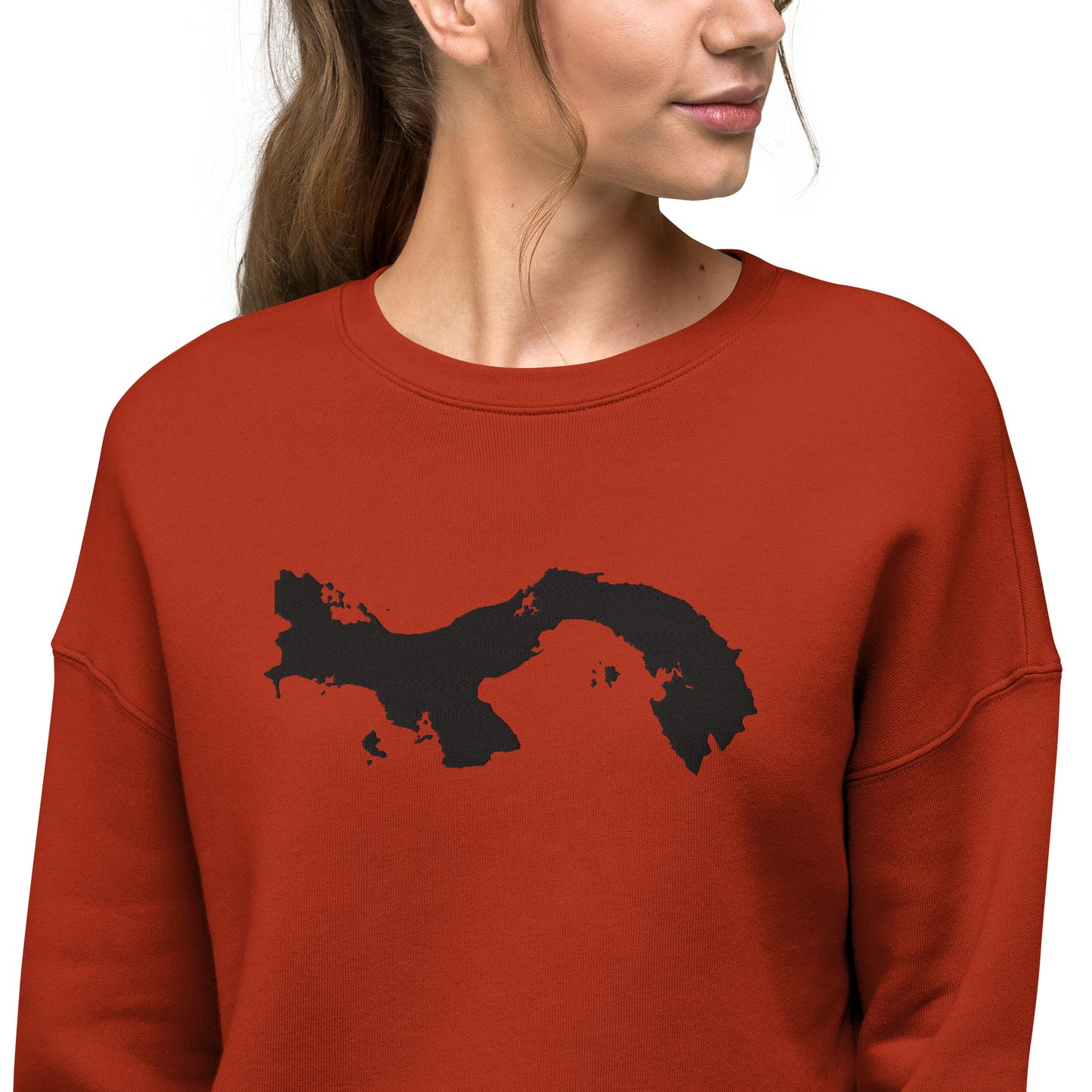 Panama Crop Sweatshirt (Embroidered)