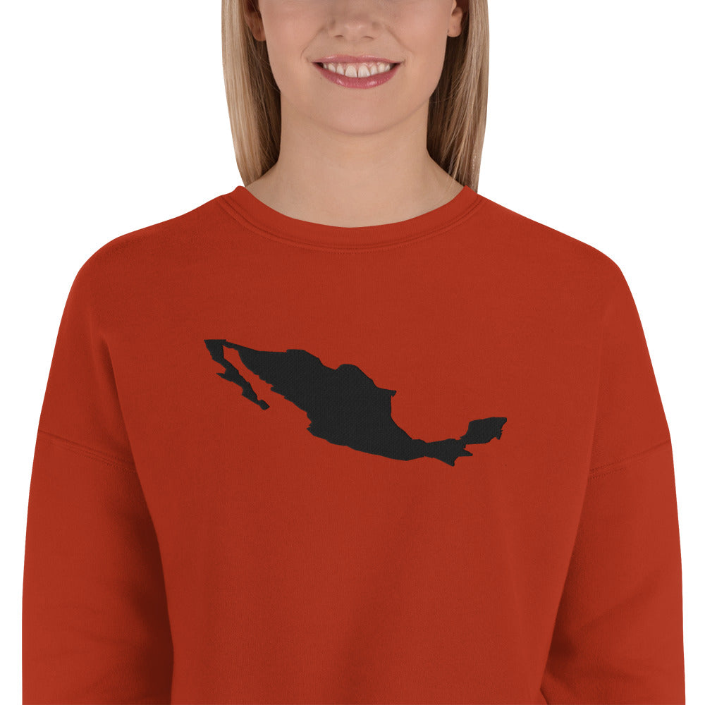 Mexico Crop Sweatshirt (Embroidered)