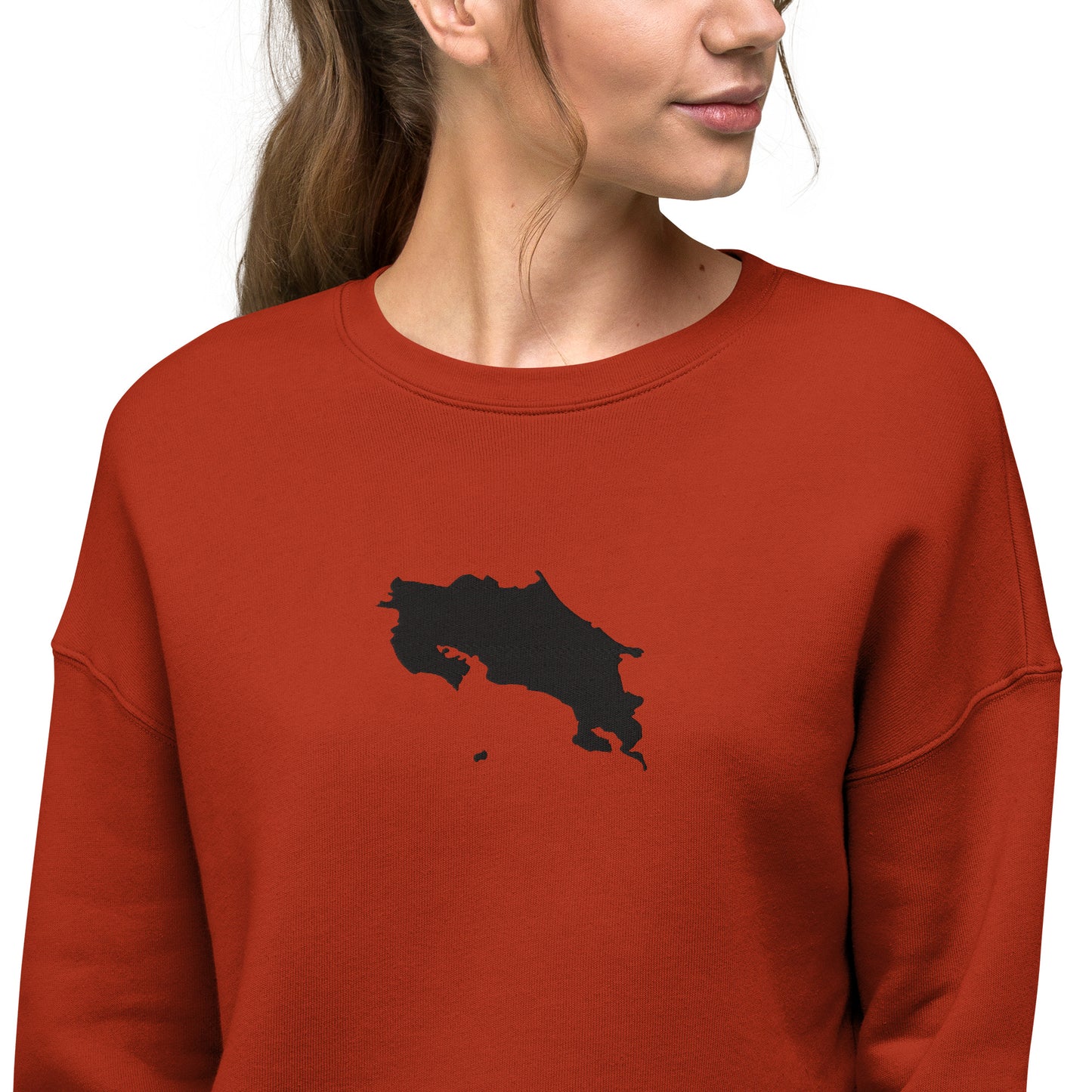 Costa Rica Crop Sweatshirt (Embroidered)
