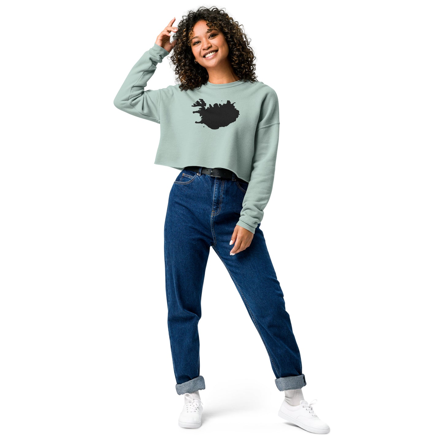 Iceland Crop Sweatshirt (Embroidered)