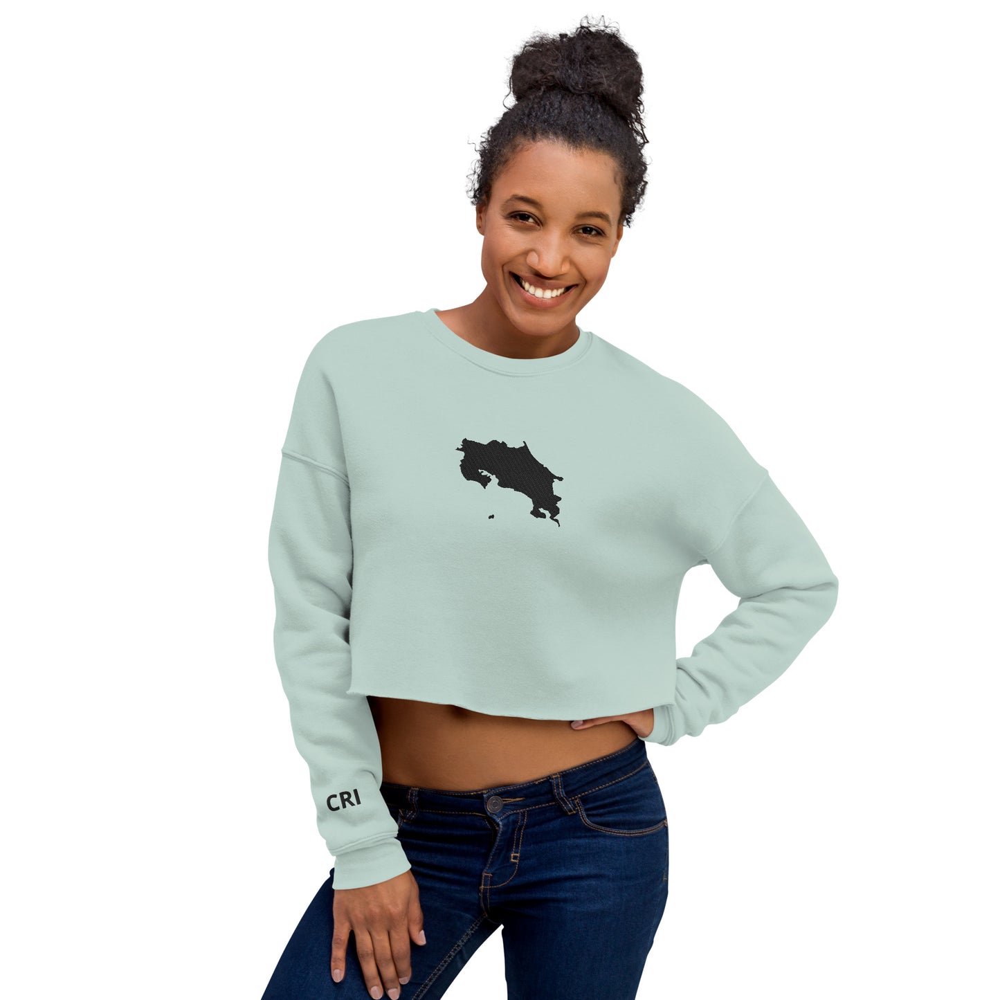 Costa Rica Crop Sweatshirt (Embroidered)