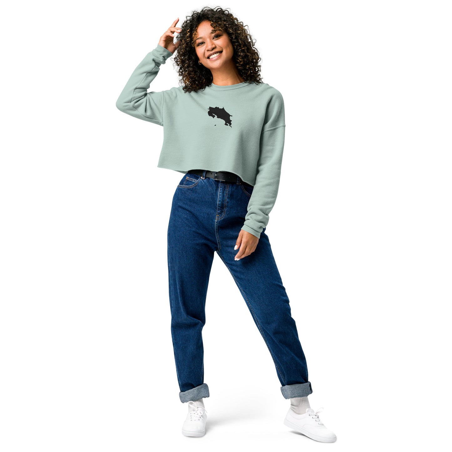 Costa Rica Crop Sweatshirt (Embroidered)