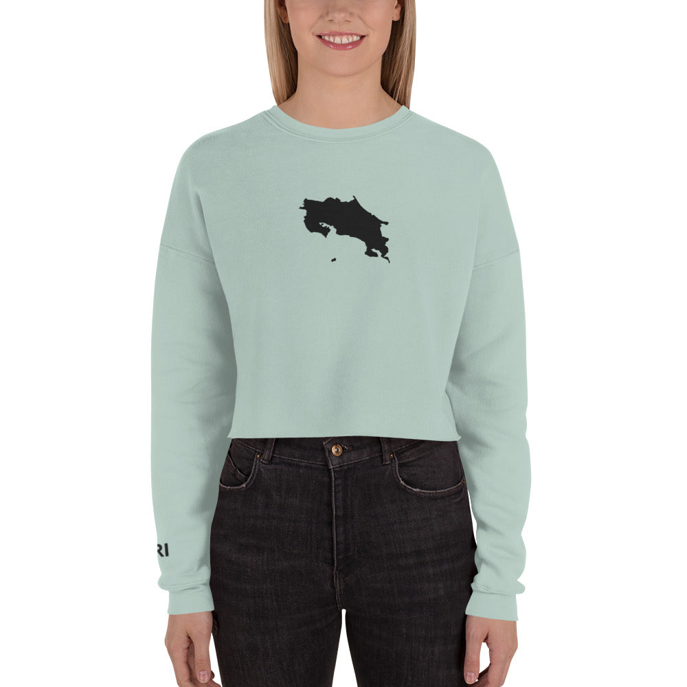 Costa Rica Crop Sweatshirt (Embroidered)