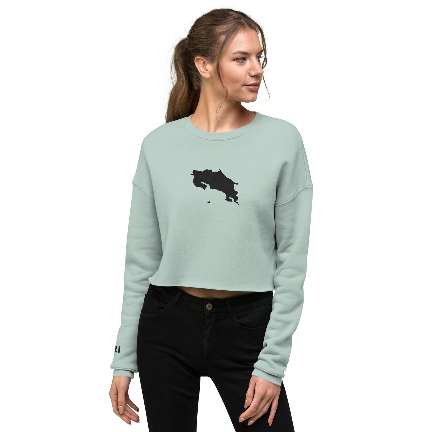 Costa Rica Crop Sweatshirt (Embroidered)