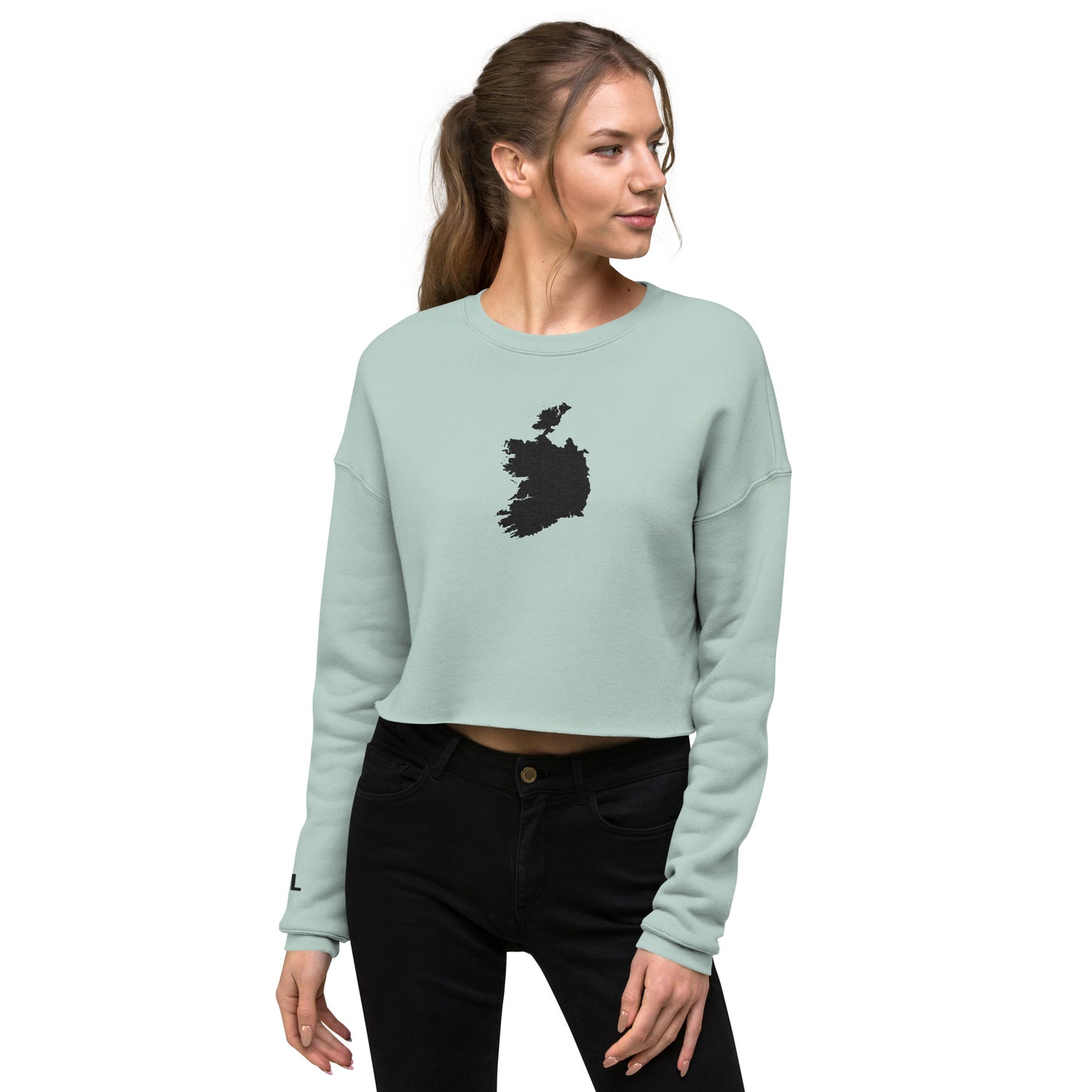 Ireland Crop Sweatshirt (Embroidered)