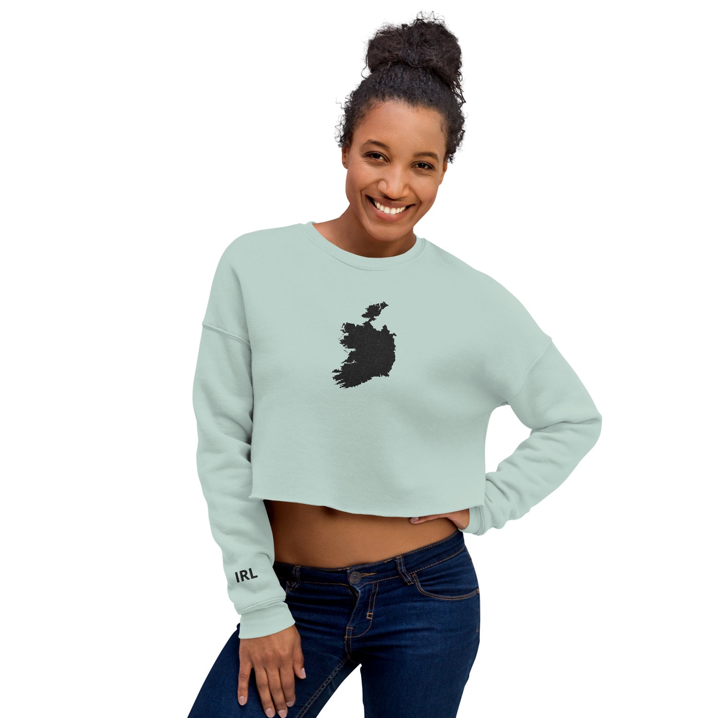 Ireland Crop Sweatshirt (Embroidered)