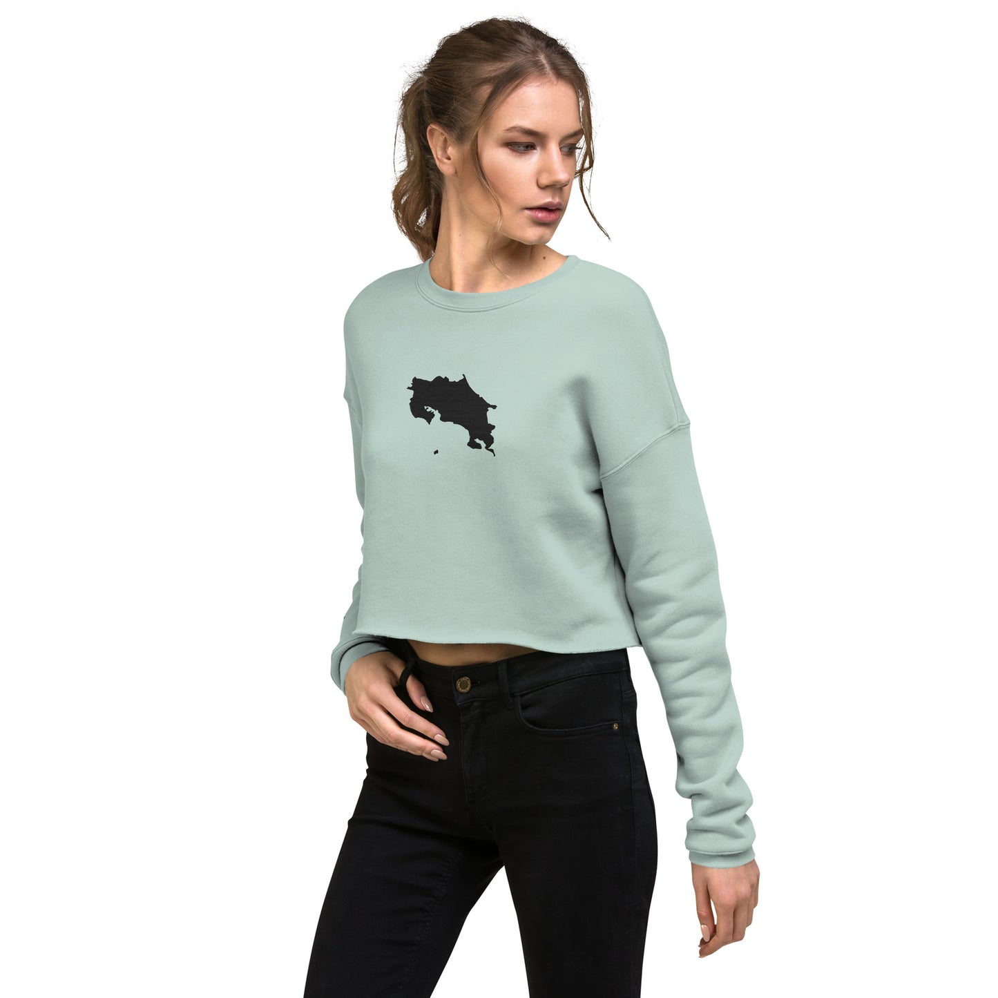 Costa Rica Crop Sweatshirt (Embroidered)