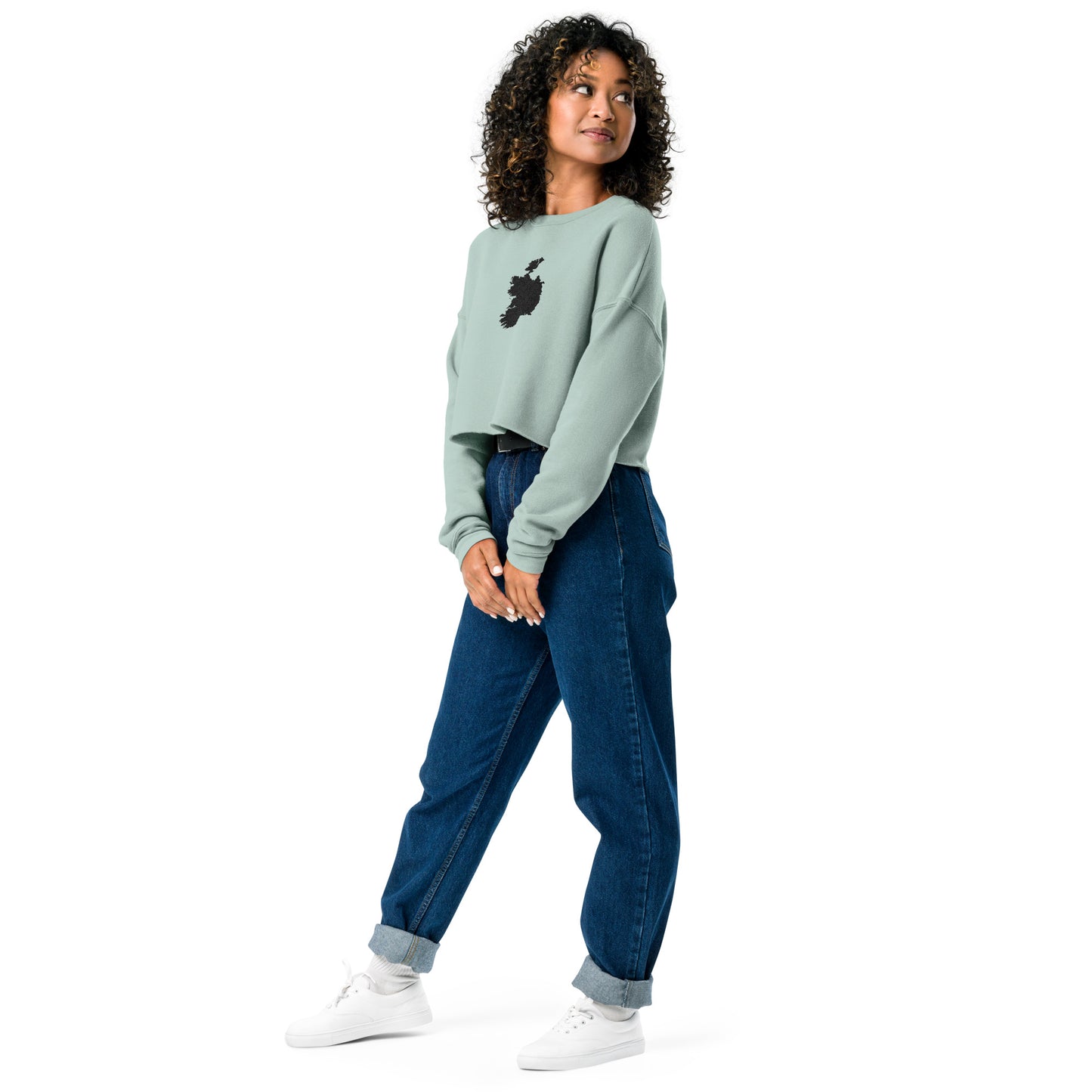 Ireland Crop Sweatshirt (Embroidered)