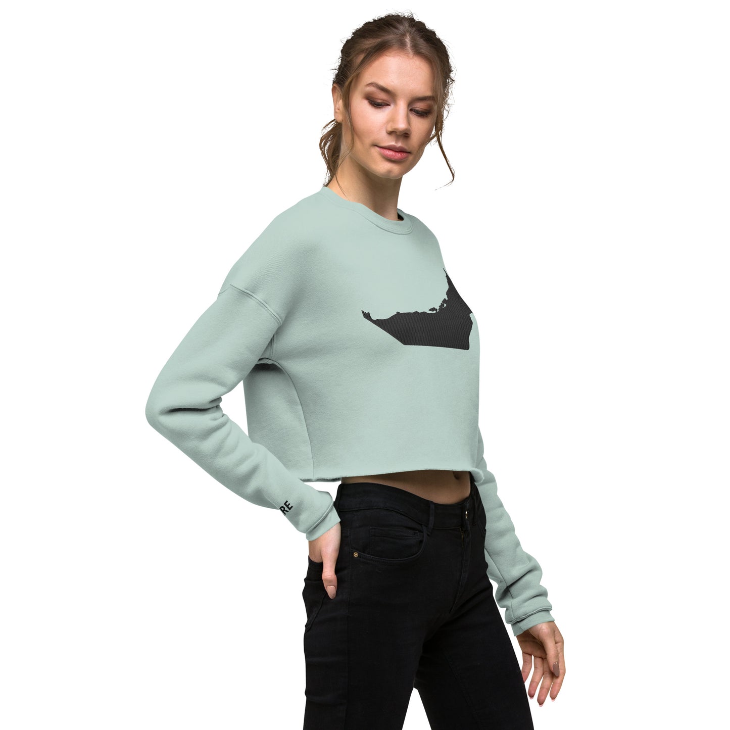 United Arab Emirates Crop Sweatshirt (Embroidered)