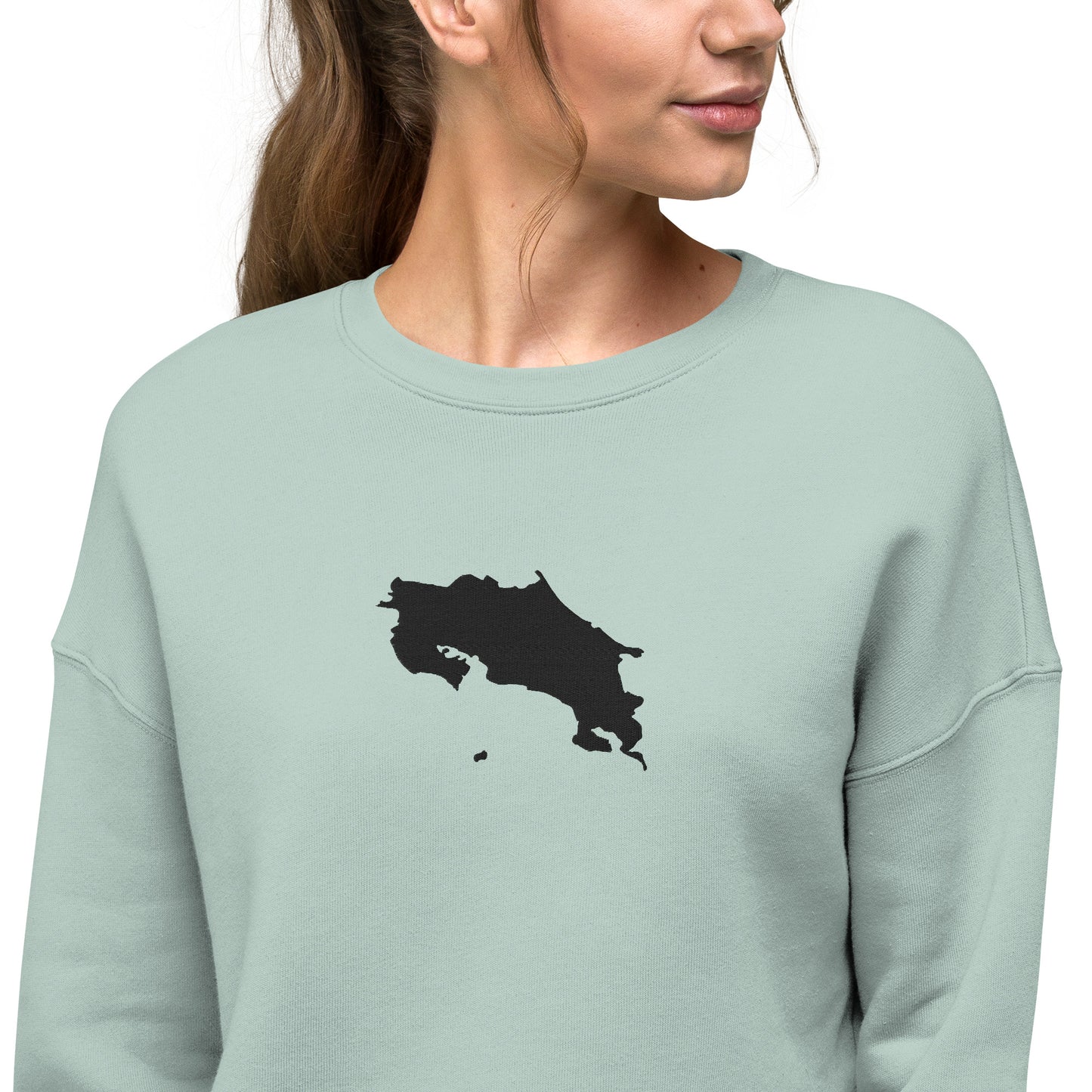 Costa Rica Crop Sweatshirt (Embroidered)
