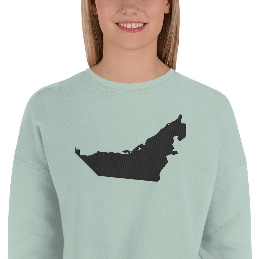 United Arab Emirates Crop Sweatshirt (Embroidered)