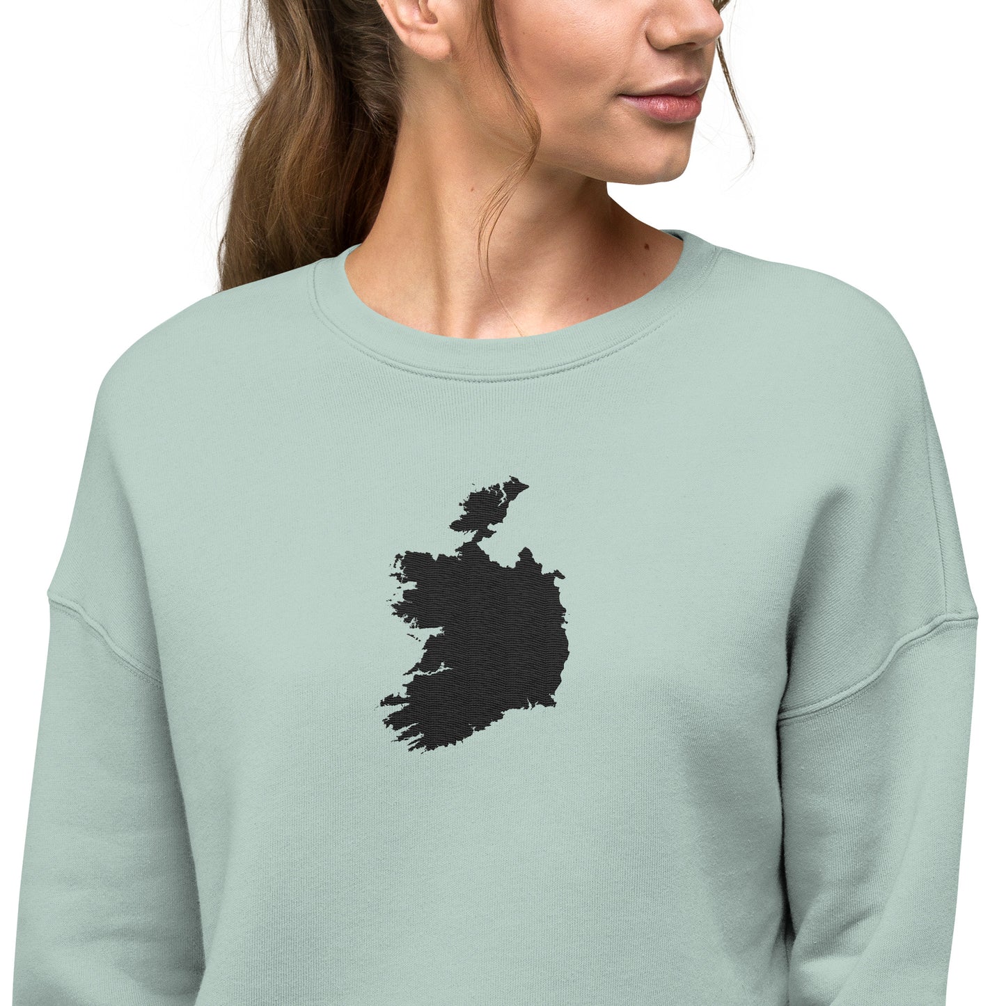 Ireland Crop Sweatshirt (Embroidered)