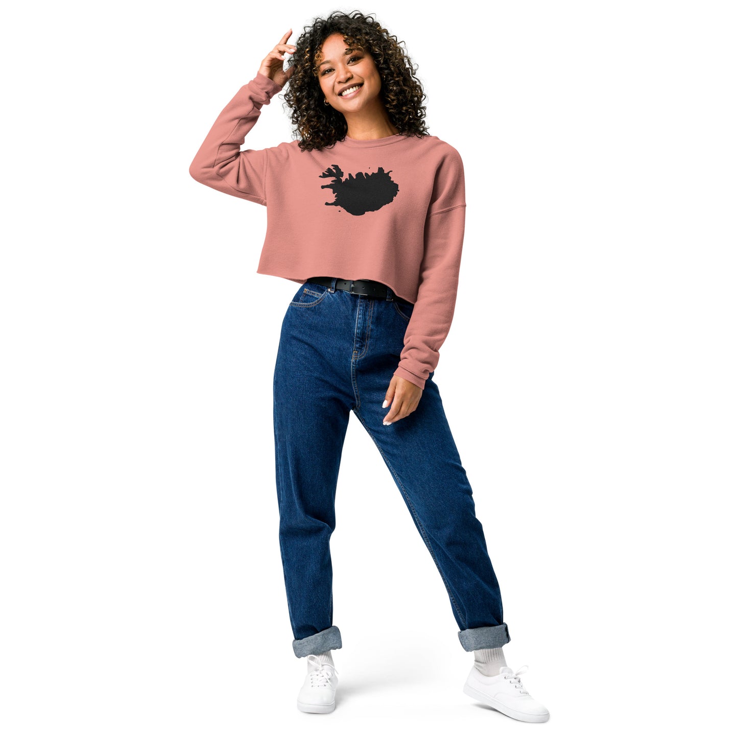 Iceland Crop Sweatshirt (Embroidered)