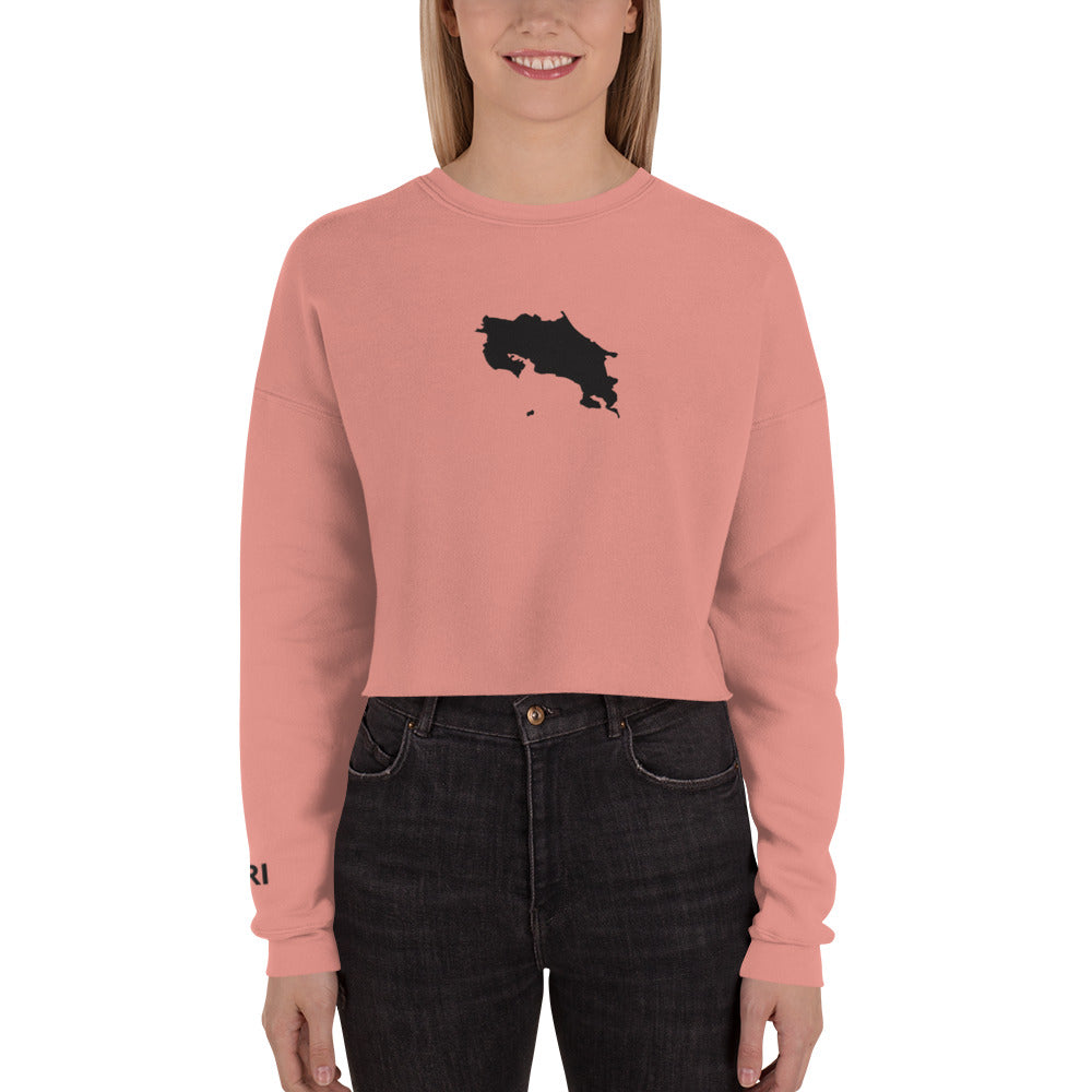 Costa Rica Crop Sweatshirt (Embroidered)