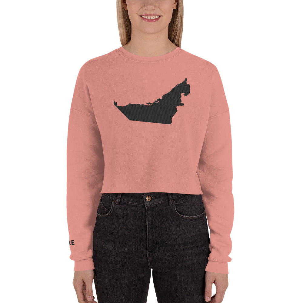 United Arab Emirates Crop Sweatshirt (Embroidered)