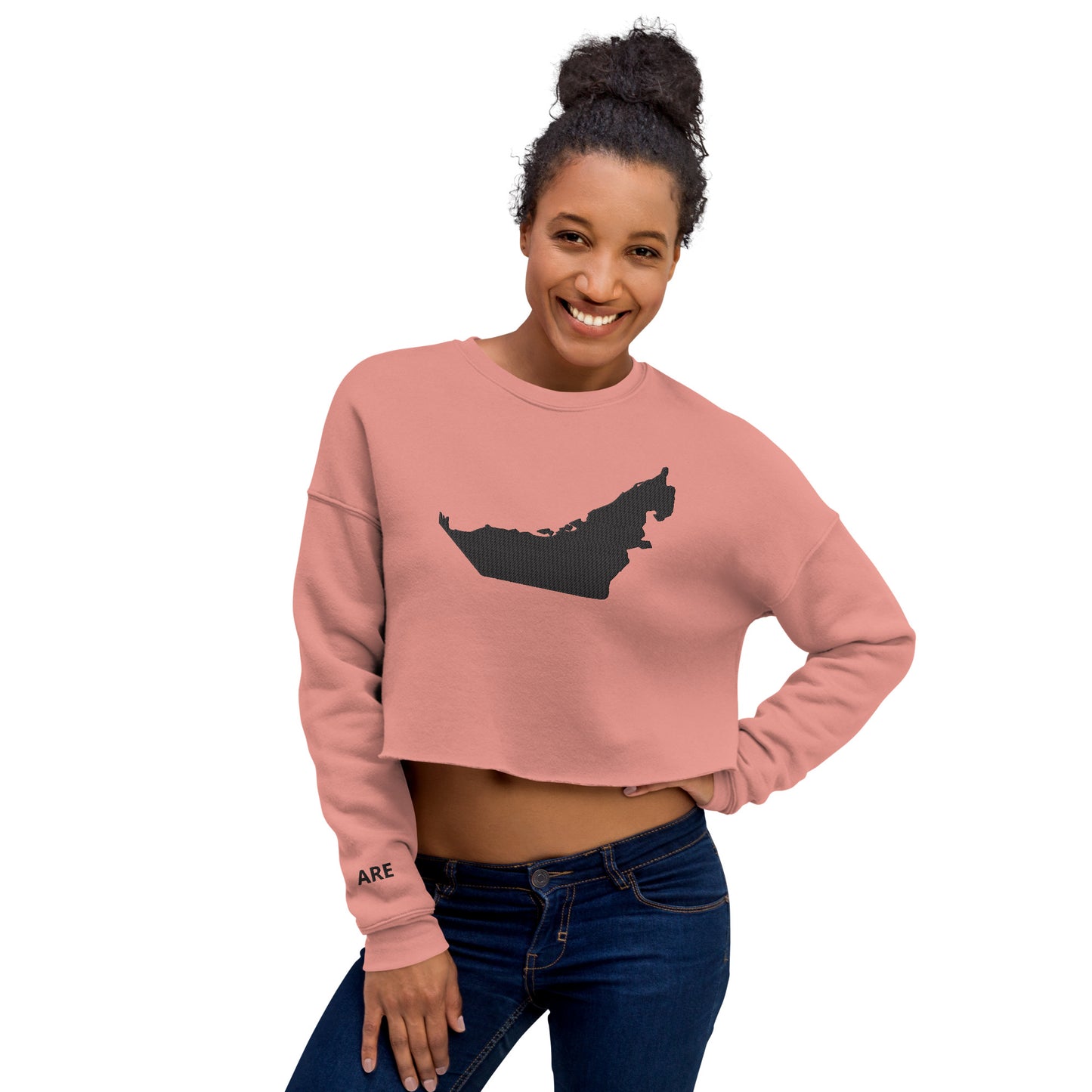 United Arab Emirates Crop Sweatshirt (Embroidered)