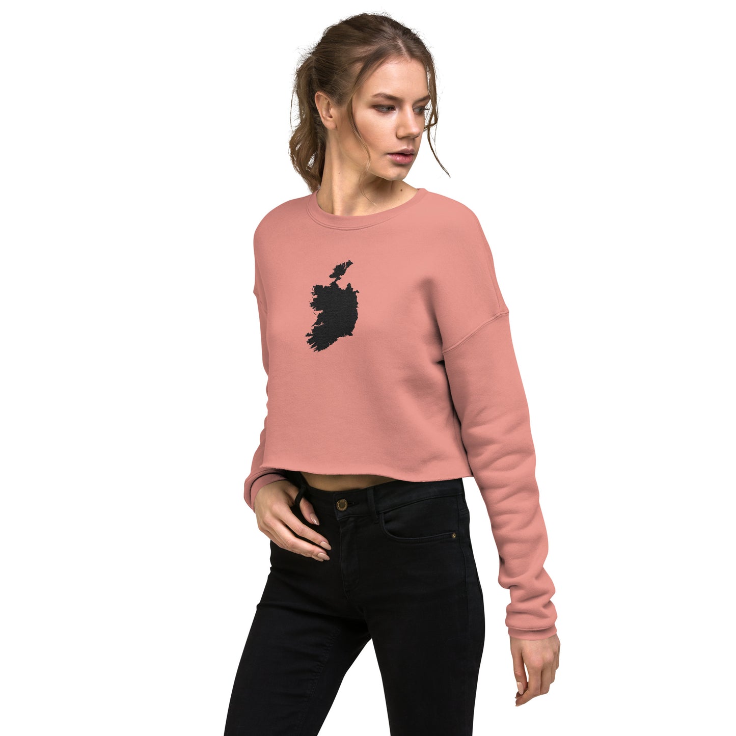 Ireland Crop Sweatshirt (Embroidered)