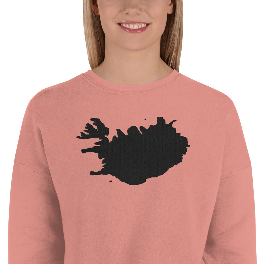 Iceland Crop Sweatshirt (Embroidered)