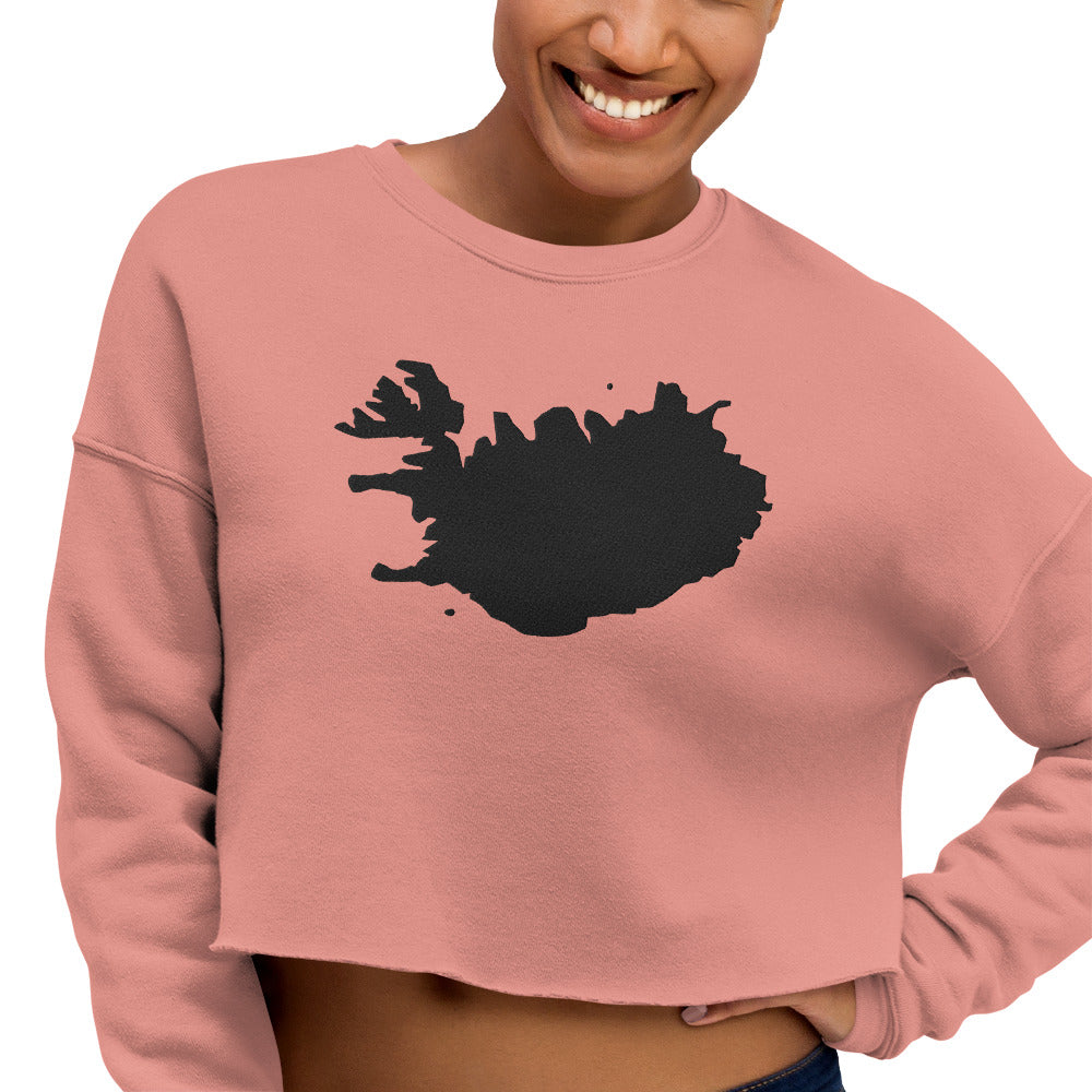 Iceland Crop Sweatshirt (Embroidered)