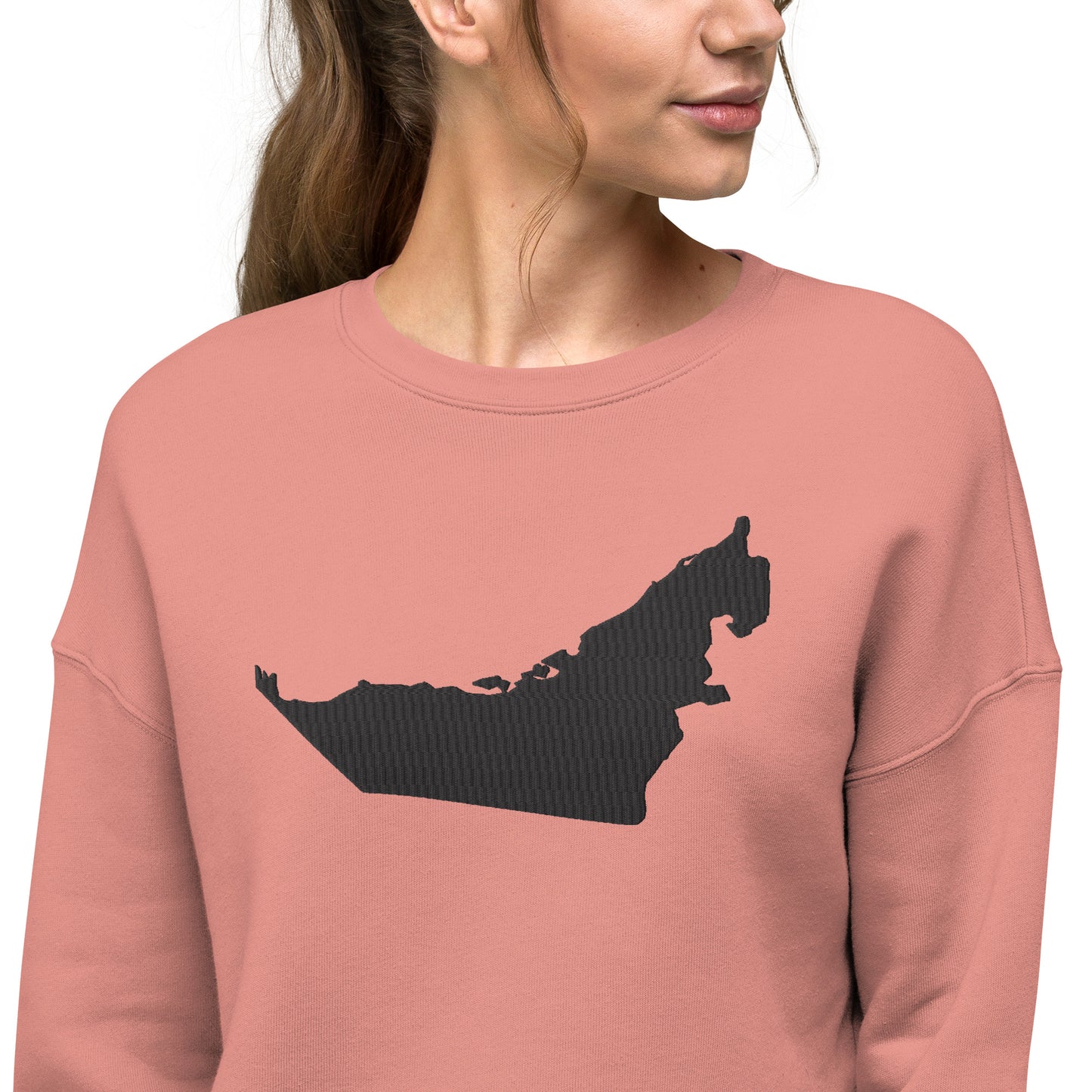 United Arab Emirates Crop Sweatshirt (Embroidered)