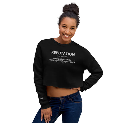 Reputation Crop Sweatshirt (Embroidered)