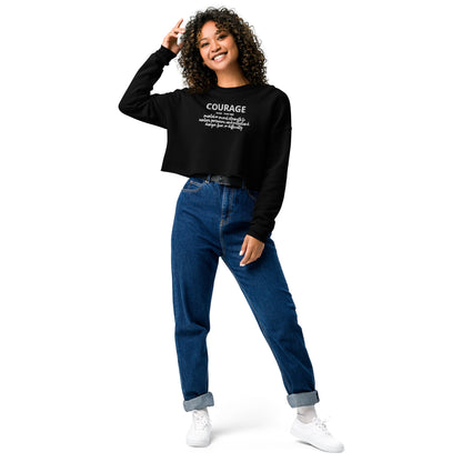 Courage Crop Sweatshirt (Embroidered)