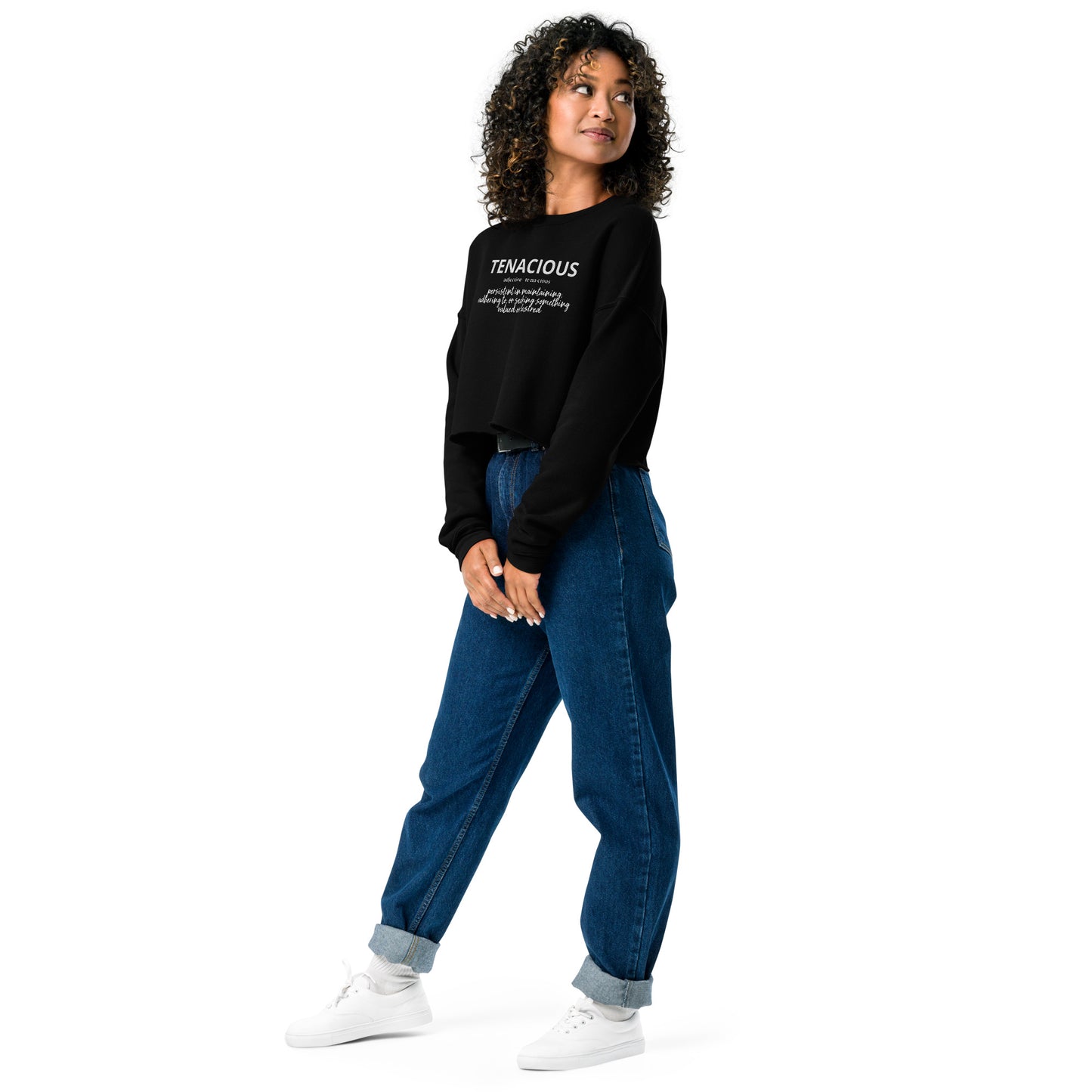 Tenacious Crop Sweatshirt (Embroidered)