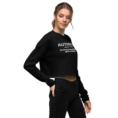 Authentic Crop Sweatshirt (Embroidered)