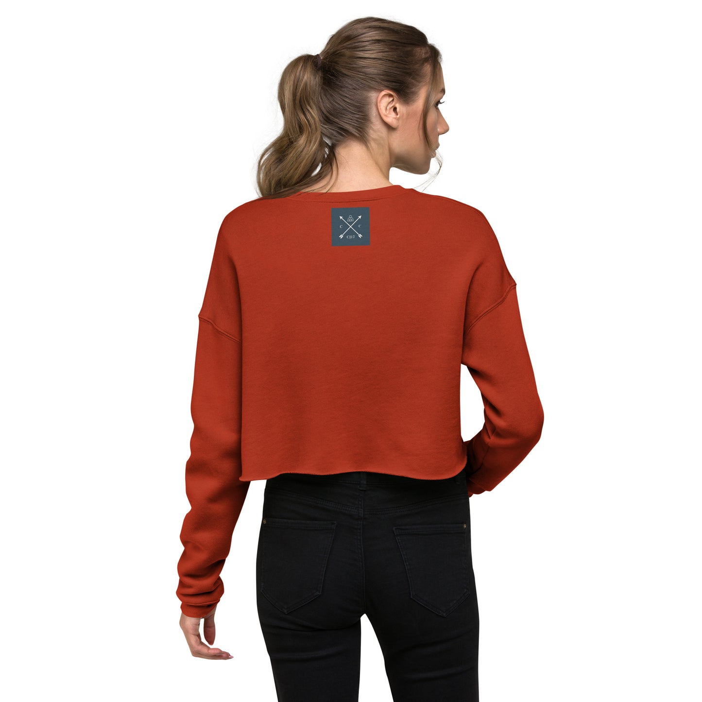 Courage Crop Sweatshirt (Embroidered)