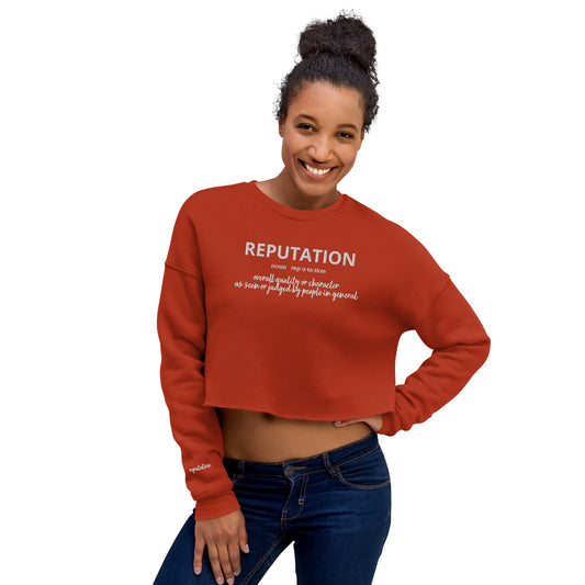 Reputation Crop Sweatshirt (Embroidered)