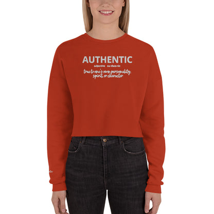 Authentic Crop Sweatshirt (Embroidered)