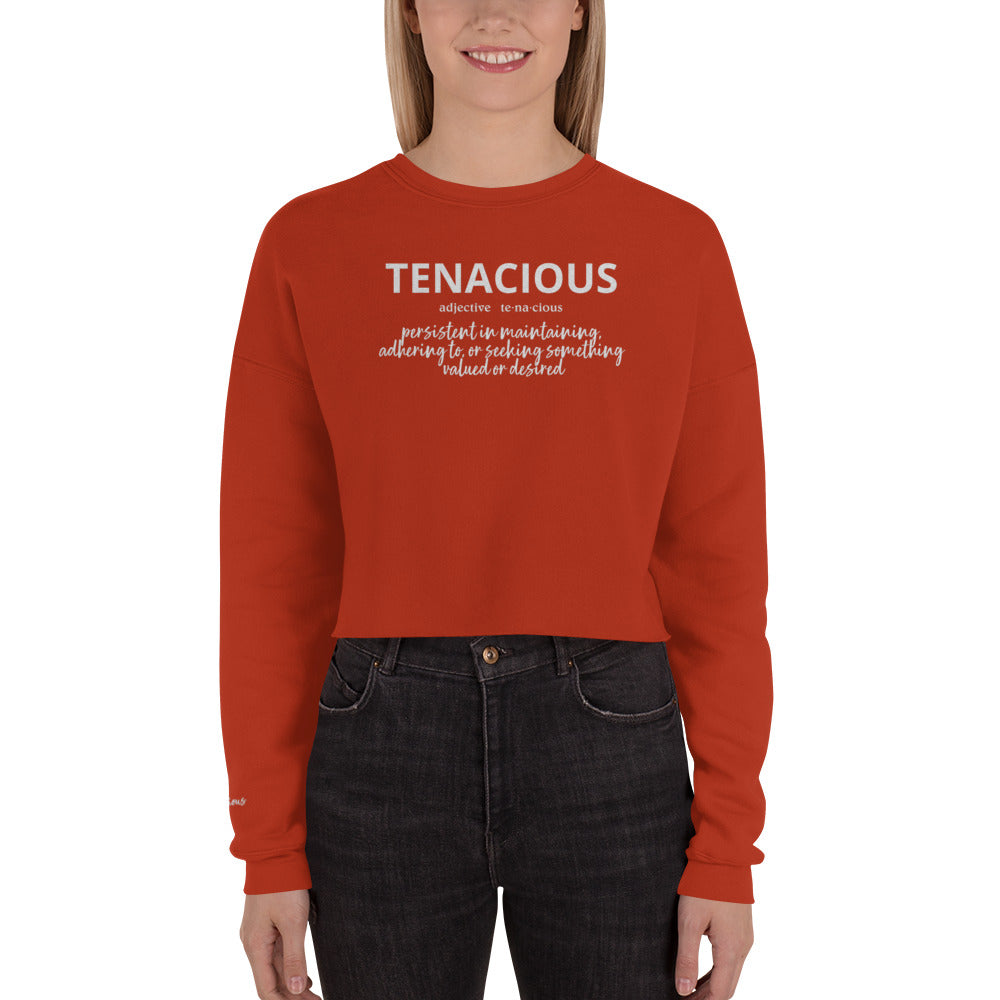 Tenacious Crop Sweatshirt (Embroidered)