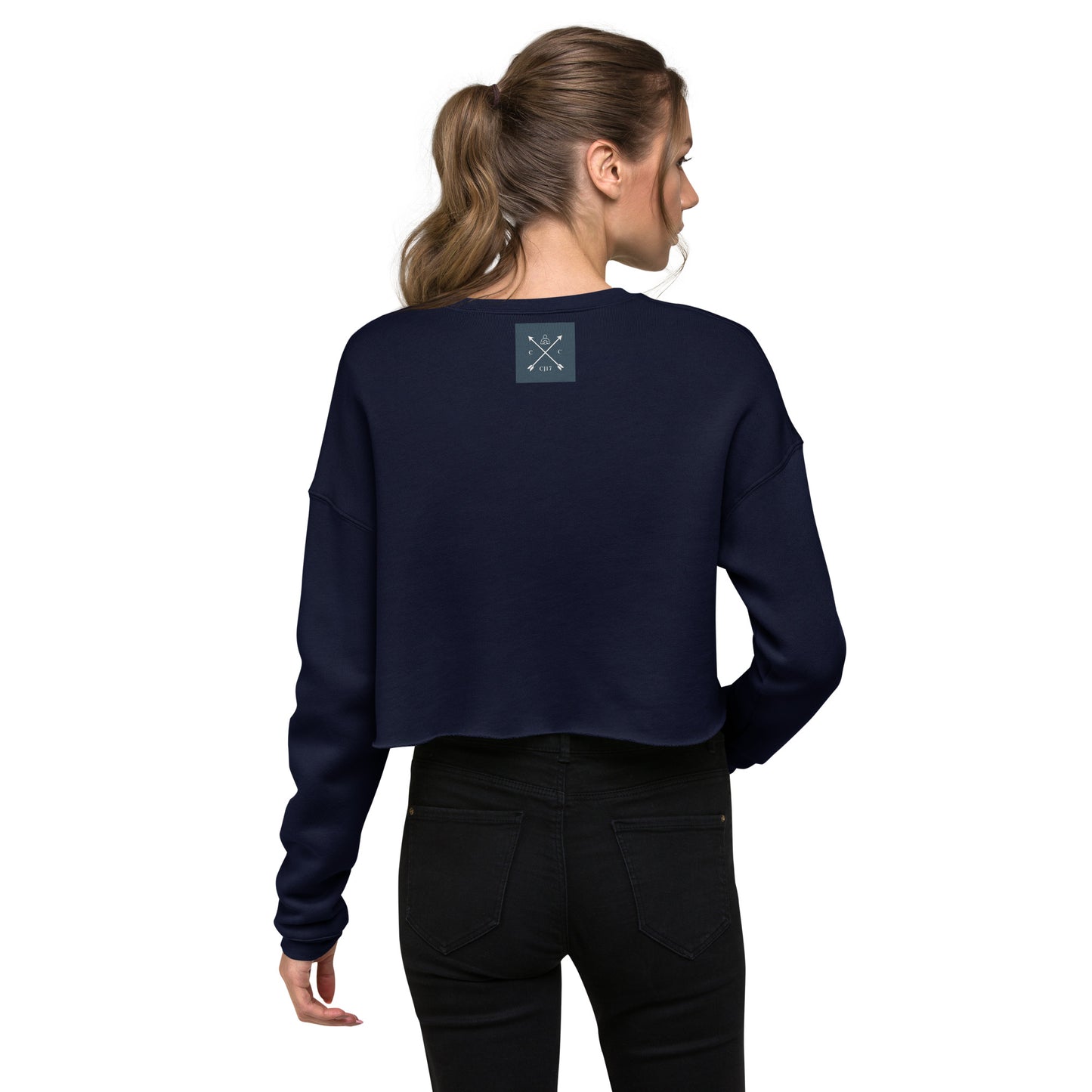 Courage Crop Sweatshirt (Embroidered)