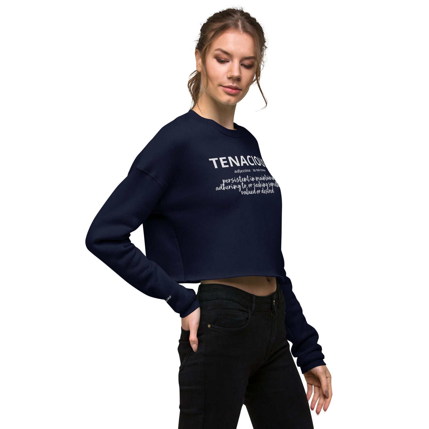 Tenacious Crop Sweatshirt (Embroidered)